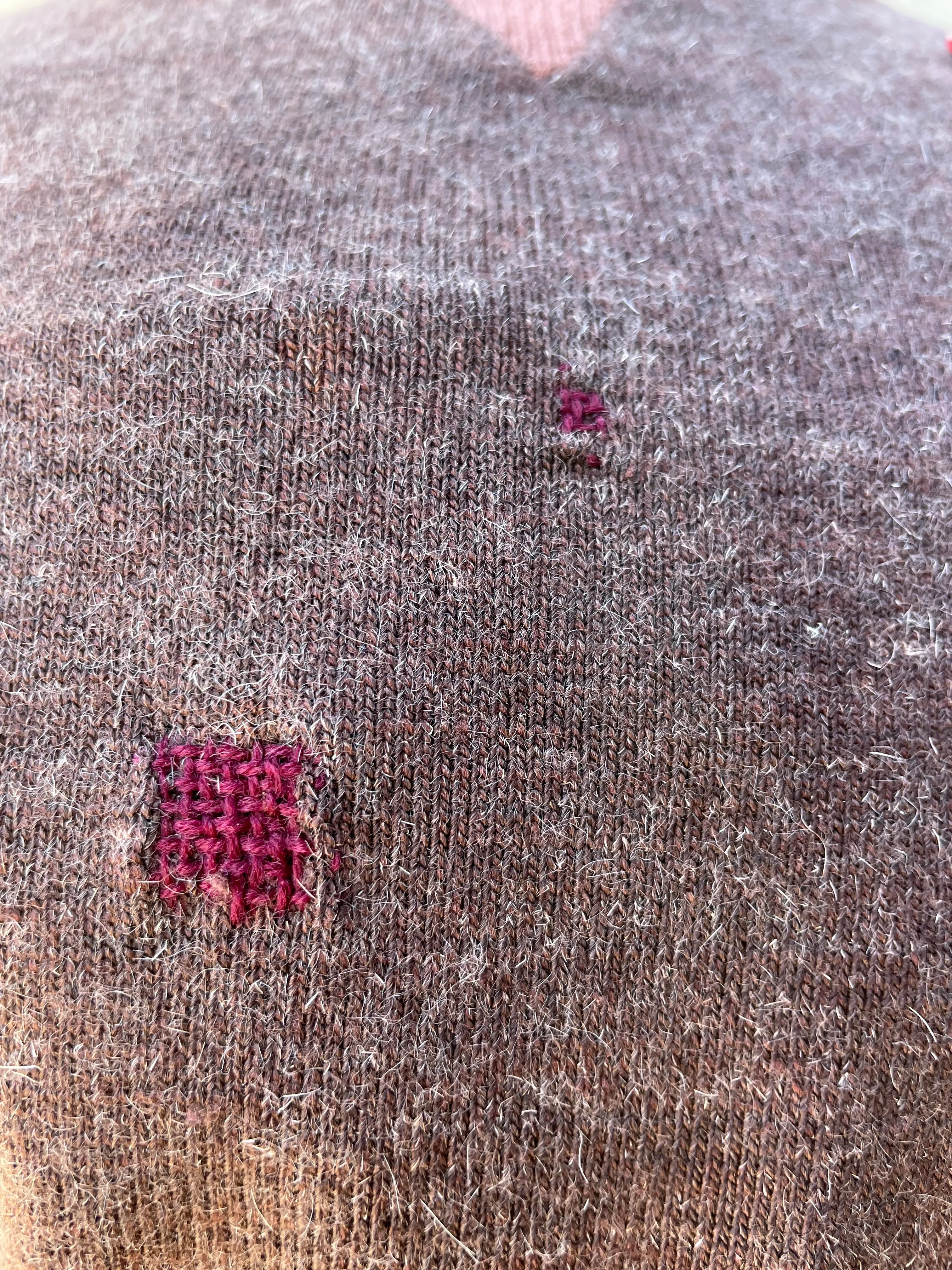 1940s Knit V Stitch Sweater