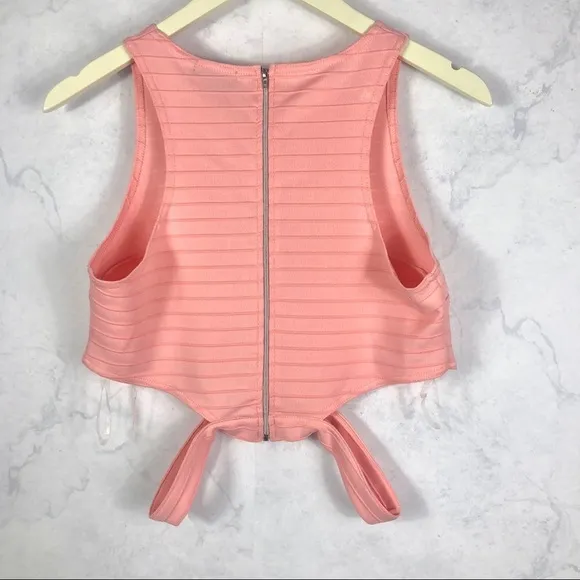 2 Piece Pink Ribbed Set