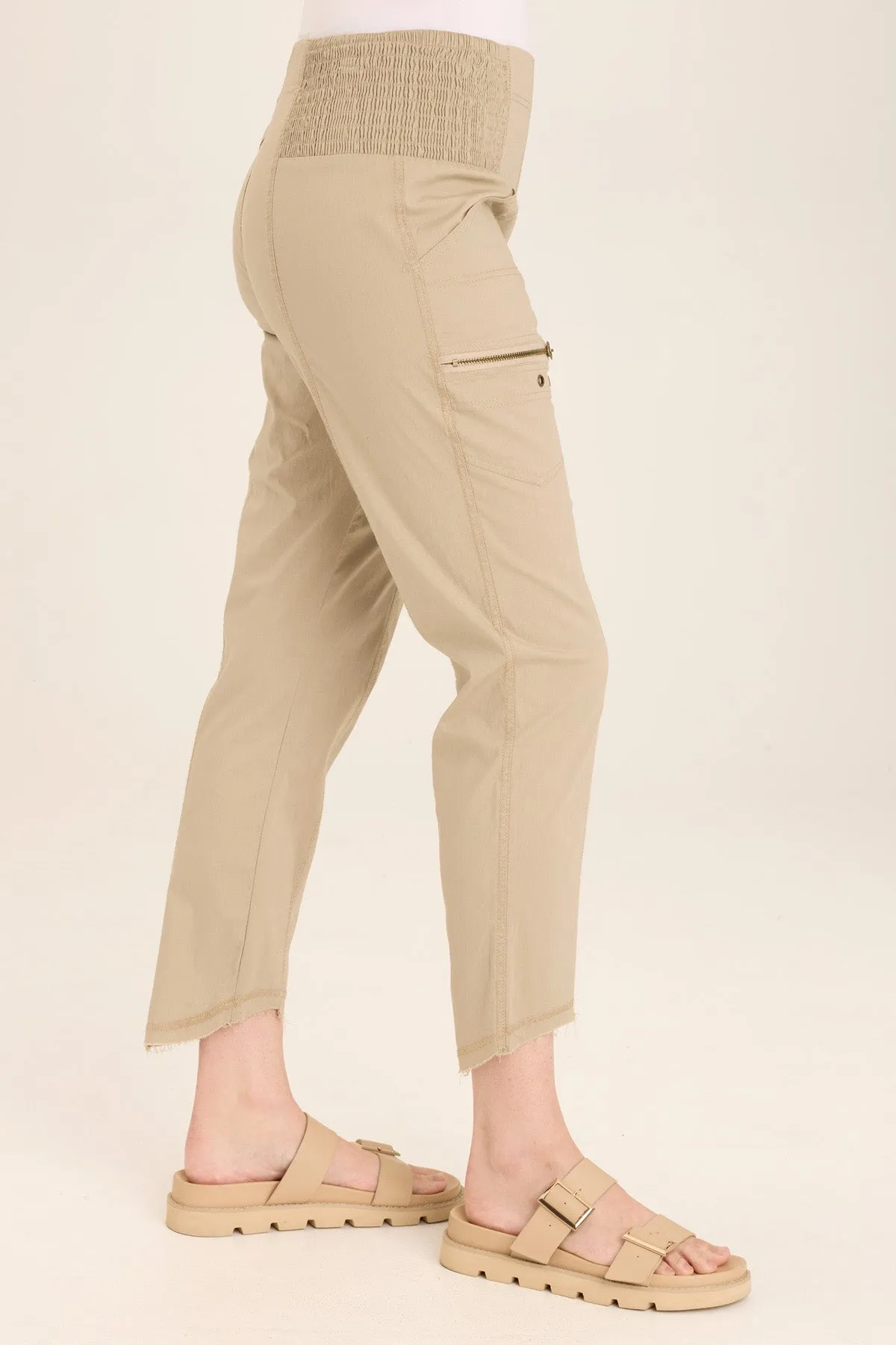 Acker Zipper Slim Crop