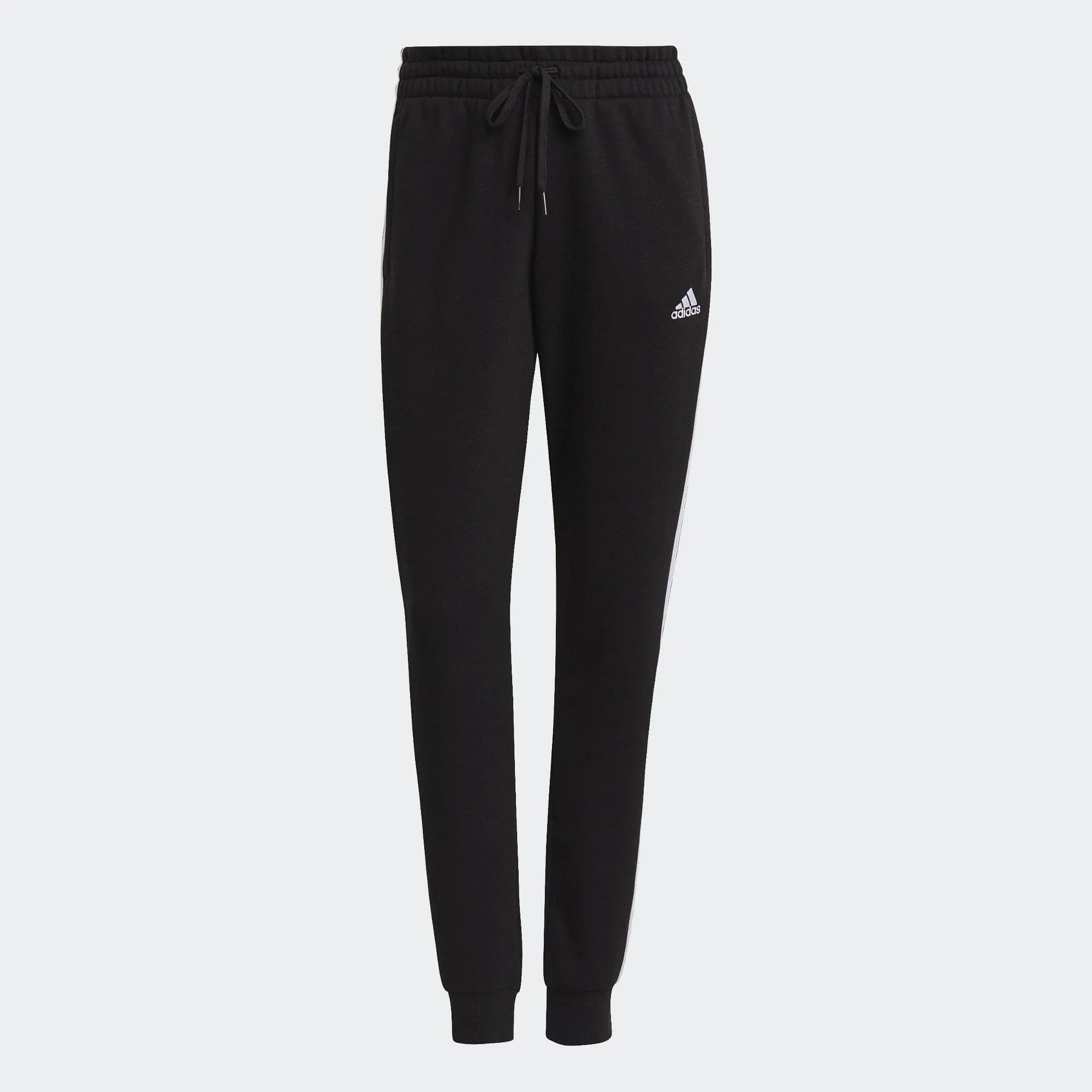 Adidas Women's Slim 3 Stripe Fleece Cuff Pant