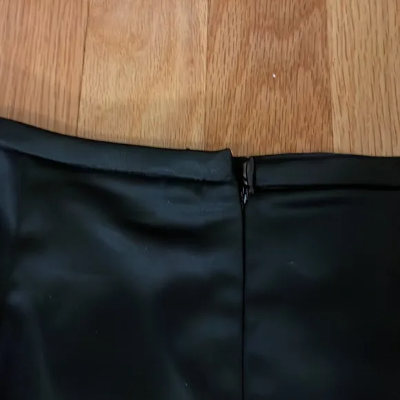 Adrianna, papell evening essentials black satin lycra pencil skirt