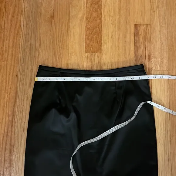 Adrianna, papell evening essentials black satin lycra pencil skirt
