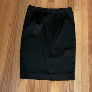 Adrianna, papell evening essentials black satin lycra pencil skirt