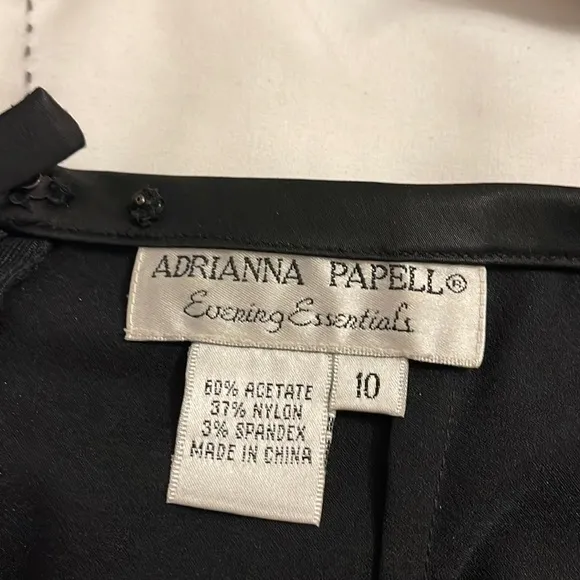 Adrianna, papell evening essentials black satin lycra pencil skirt