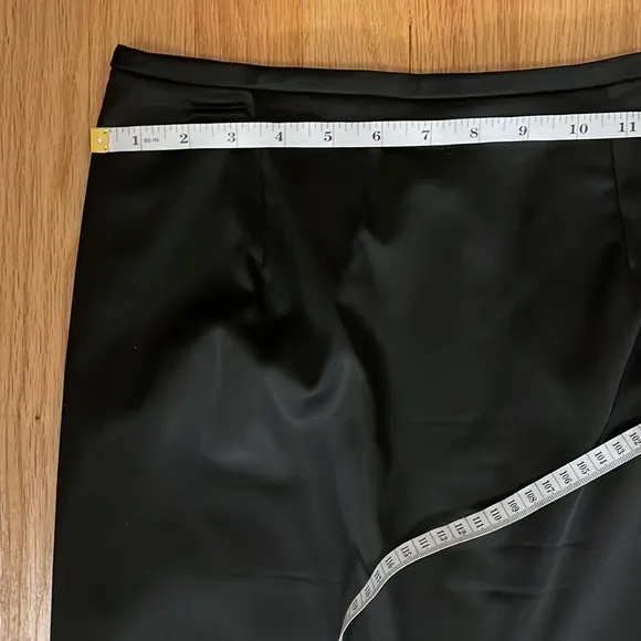 Adrianna, papell evening essentials black satin lycra pencil skirt