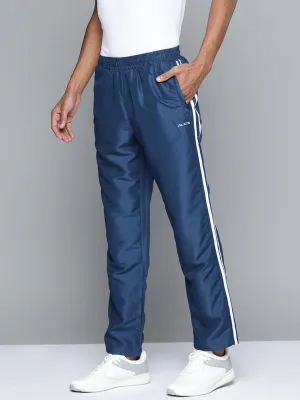 Alcis Men Blue and White Track Pants