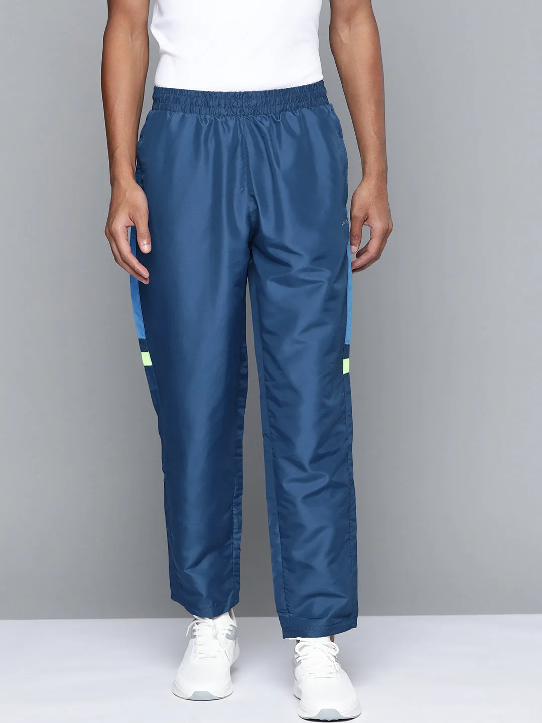 Alcis Men Blue Solid Track Pants