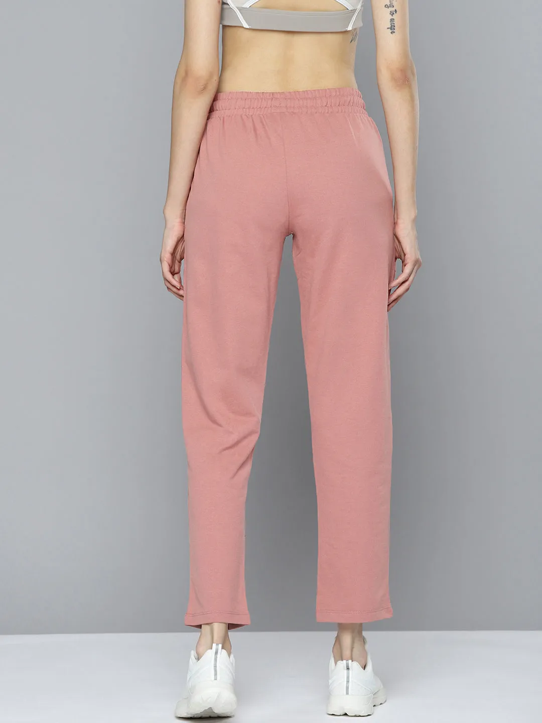 Alcis Women Pink Solid Track Pant