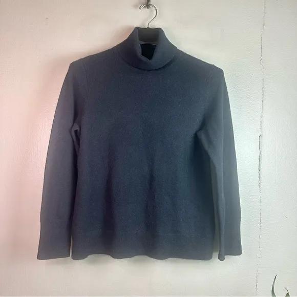 Alex Marie Women’s Vintage Tina Turtleneck Cashmere Sweater in Black Sz XL