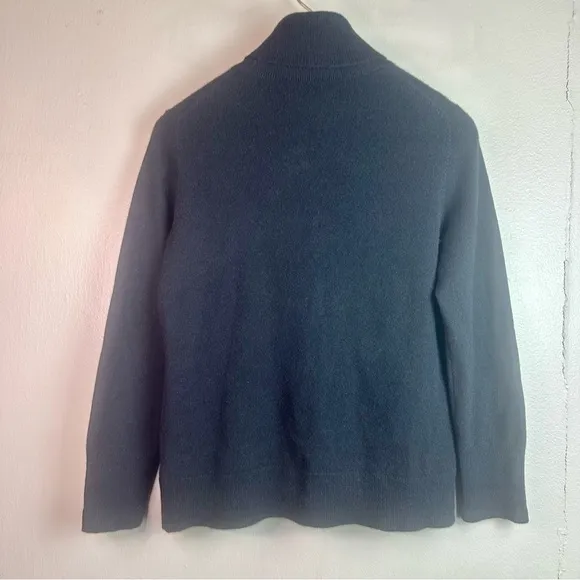 Alex Marie Women’s Vintage Tina Turtleneck Cashmere Sweater in Black Sz XL