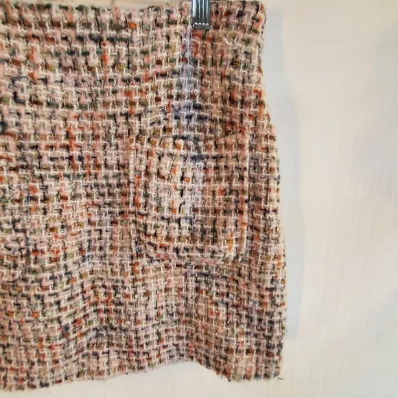 Anine Bing Women's 40 Adalynn Purple Tweed Short Office Mini Skirt New with Tag.