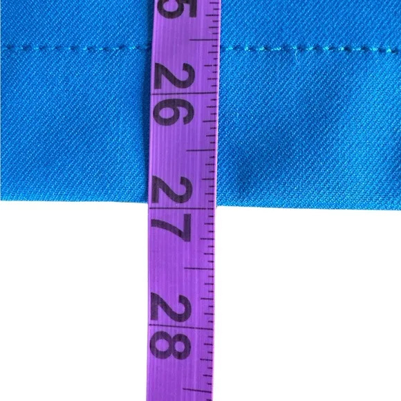 ANN TAYLOR Mock Wrap Pencil Skirt in Azure Blue Color, Size 12.