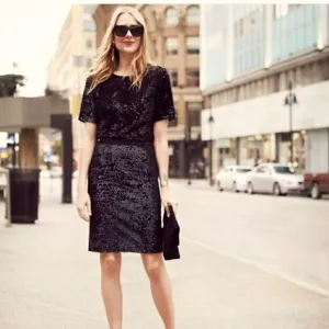 ANN TAYLOR Sequin Skirt &amp; Top Set 2 Petite