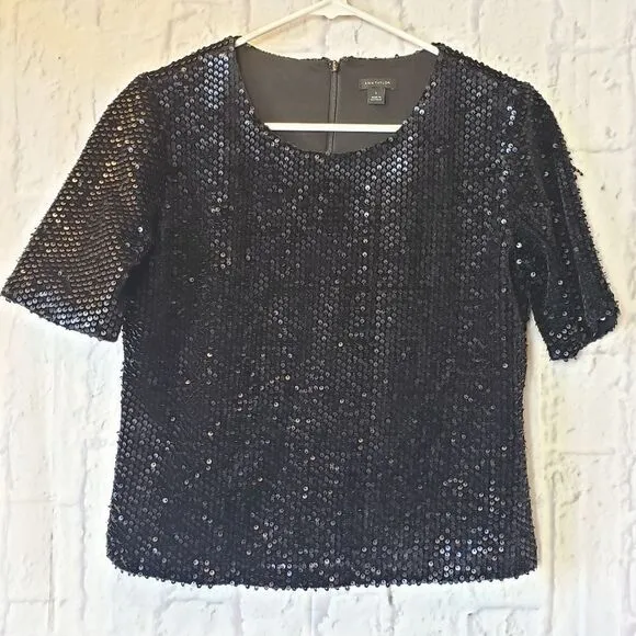 ANN TAYLOR Sequin Skirt &amp; Top Set 2 Petite