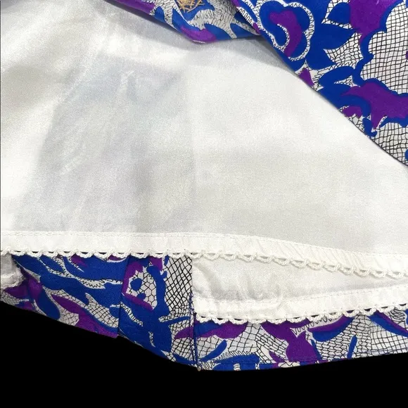 Anthropologie Fei Scattered Sequins Floral Silk Skirt