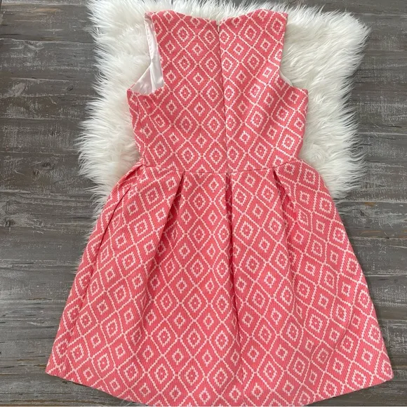Anthropologie Hutch Diamond Jacquard Fit &amp; Flare Dress | Size 6