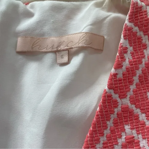 Anthropologie Hutch Diamond Jacquard Fit &amp; Flare Dress | Size 6