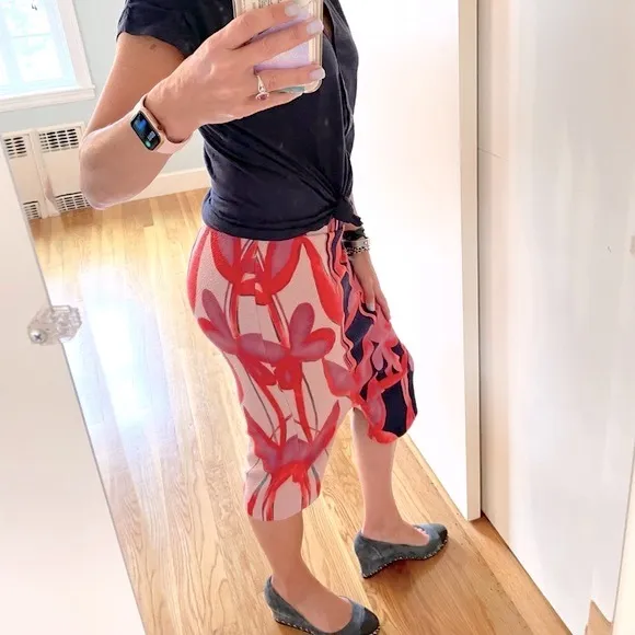 Anthropologie Maeve Cordyline Floral Pencil Skirt