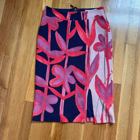 Anthropologie Maeve Cordyline Floral Pencil Skirt