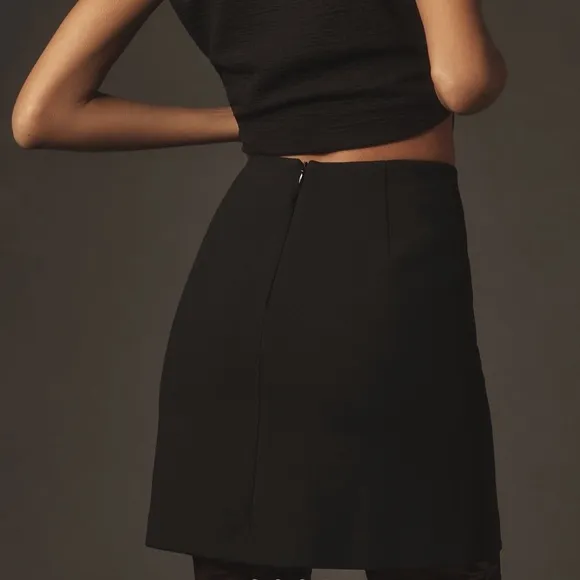 Anthropologie Maeve Floral Appliqué Mini Skirt