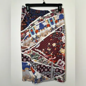 Anthropologie Maeve Vannia Asian Pencil Skirt