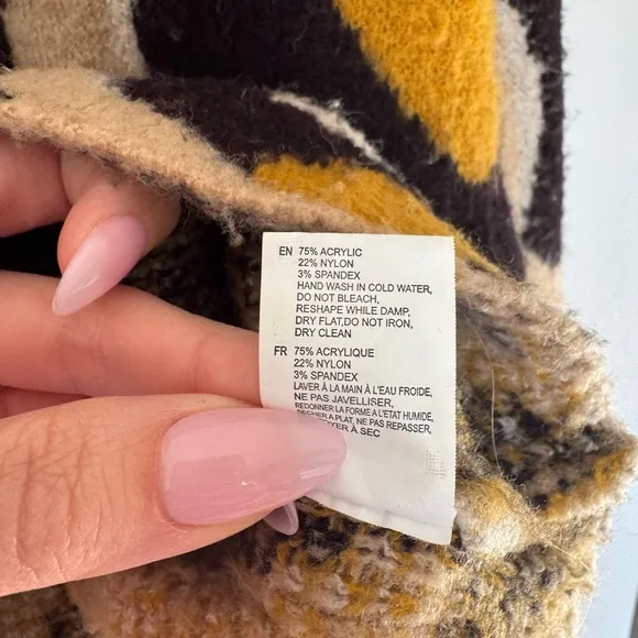 Anthropologie Moth Turtleneck Leopard Sweater Medium
