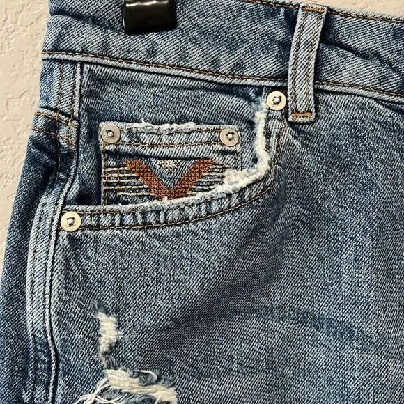 ANTHROPOLOGIE Pilcro and the Letterpress Denim Pencil Midi Skirt, Size 2