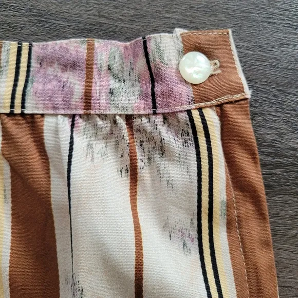 Anthropologie Tiny Ivory Orange Raleigh Mini Skirt NWT Size X-Small