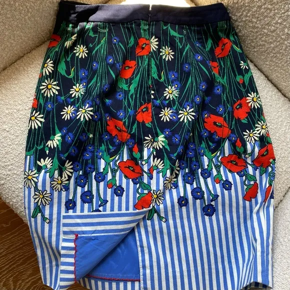 Anthropologie Vertical Garden Pencil Skirt Size 0