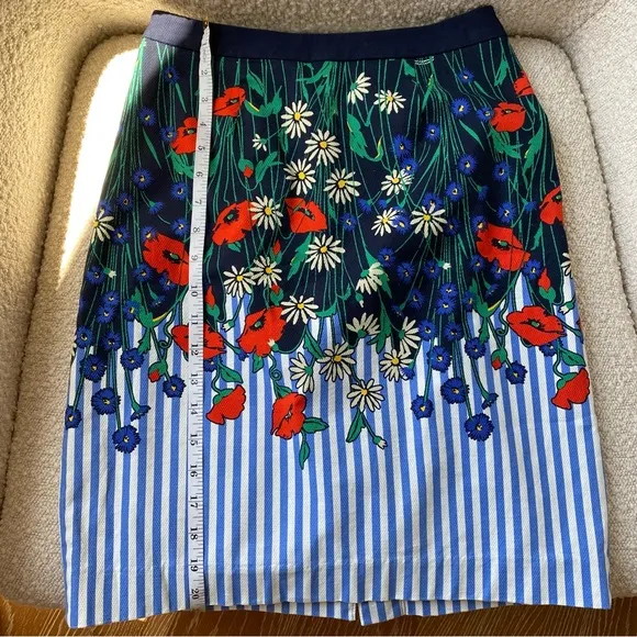Anthropologie Vertical Garden Pencil Skirt Size 0