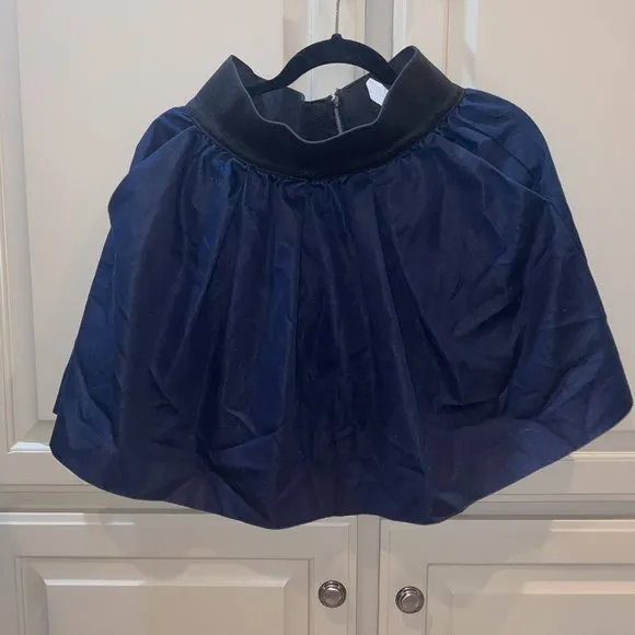 Aqua Navy Bandage A-Line Skater Mini Skirt