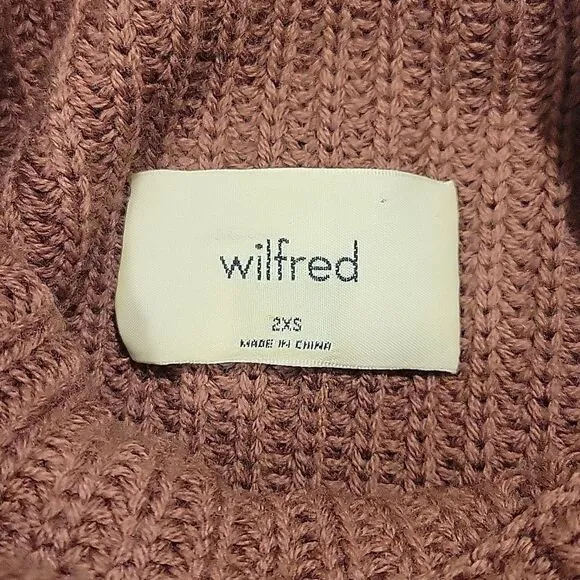 Aritzia Wilfred Montpellier crop turtleneck sweater, 2XS