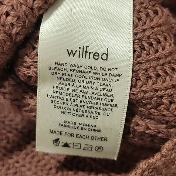 Aritzia Wilfred Montpellier crop turtleneck sweater, 2XS