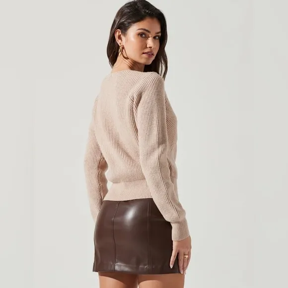 Astr the Label Viana Rib-Knit Sweater