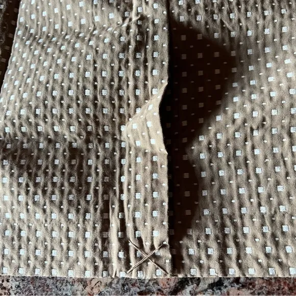 BANANA REPUBLIC TÁN WHITE POLKA DOT PENCIL SKIRT
