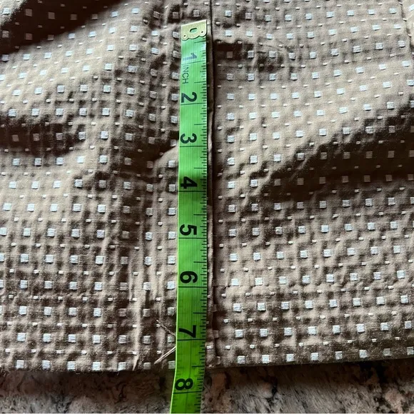 BANANA REPUBLIC TÁN WHITE POLKA DOT PENCIL SKIRT