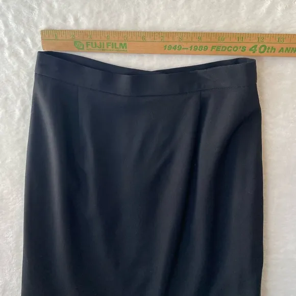 Banana Republic Womens Pencil Skirt 2 Wool‎ black