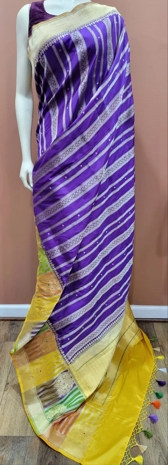 Banaras Katan with Rangkart Border saree.