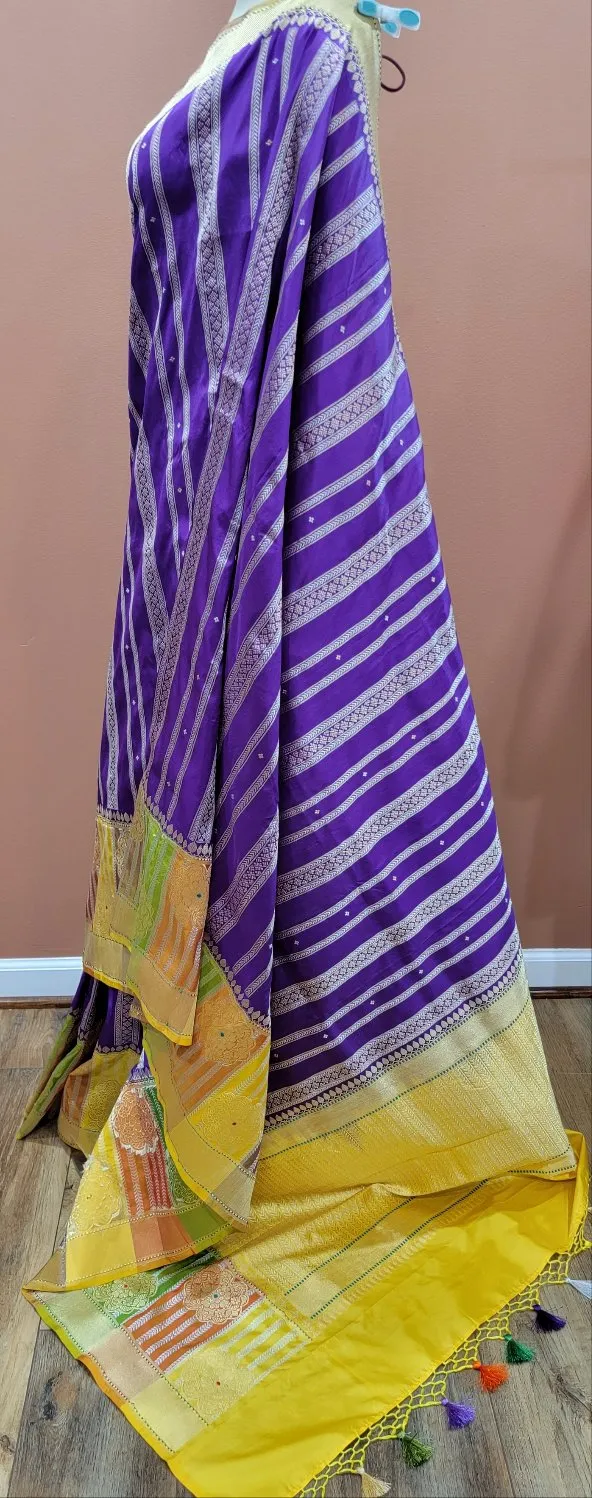 Banaras Katan with Rangkart Border saree.