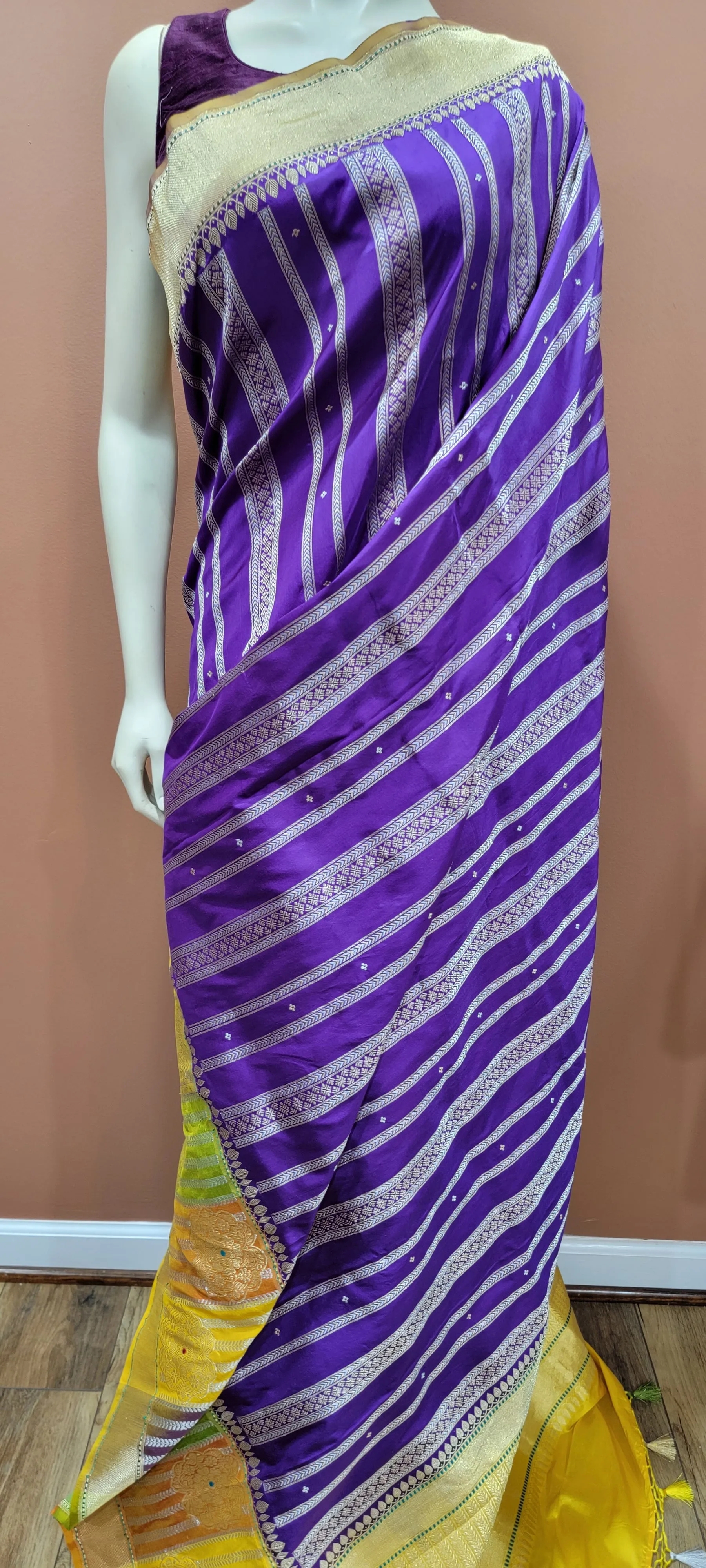Banaras Katan with Rangkart Border saree.