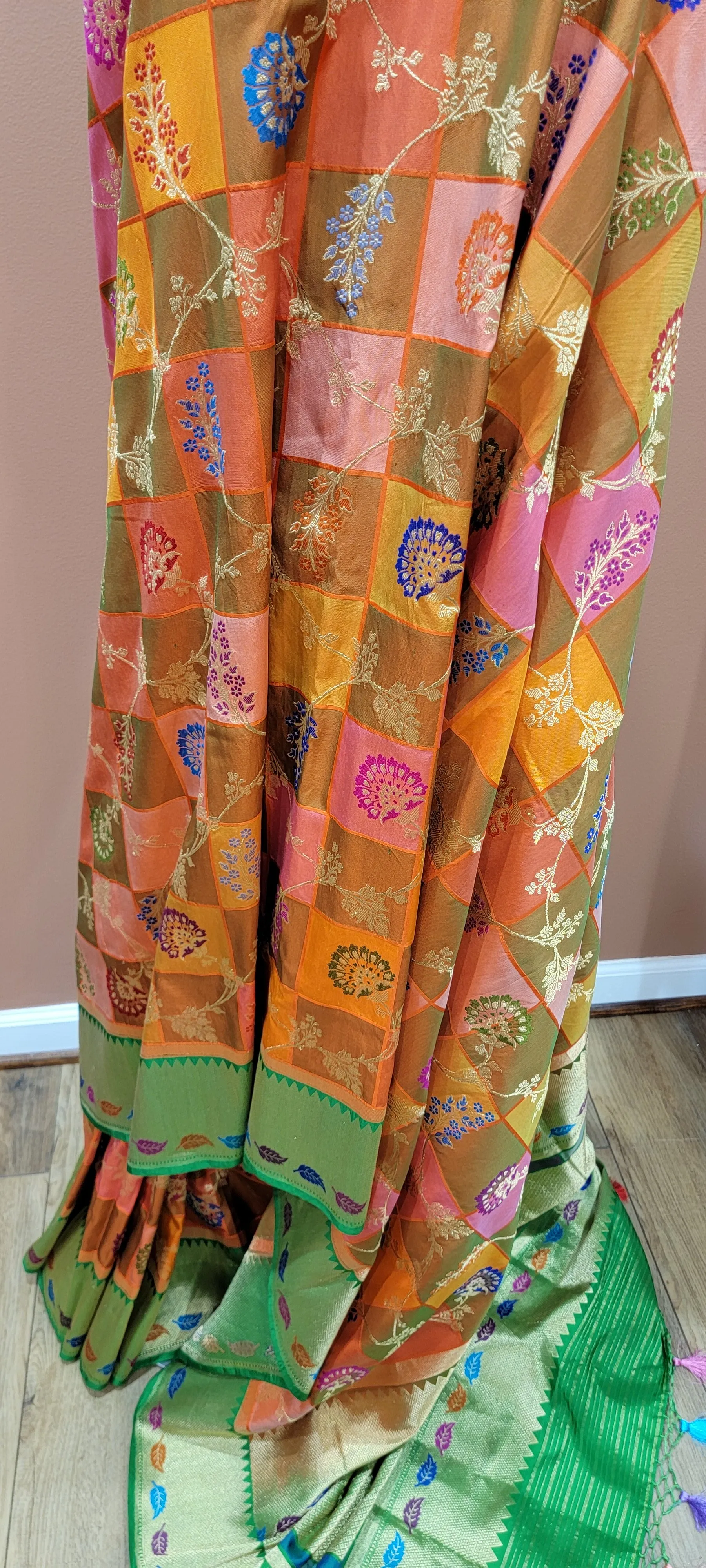 Banaras Rangkart Saree W/ Custom Blouse