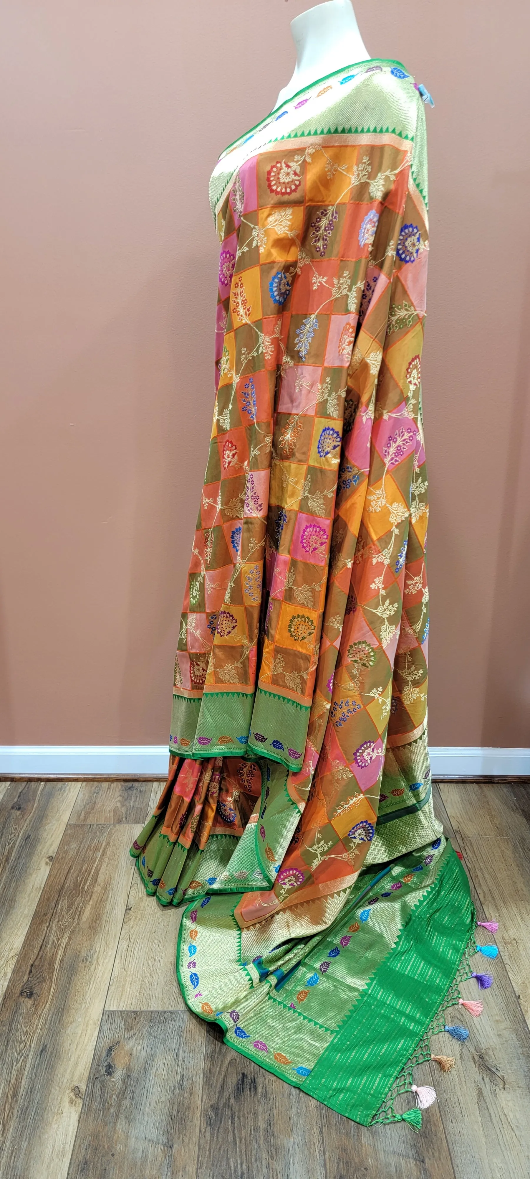 Banaras Rangkart Saree W/ Custom Blouse