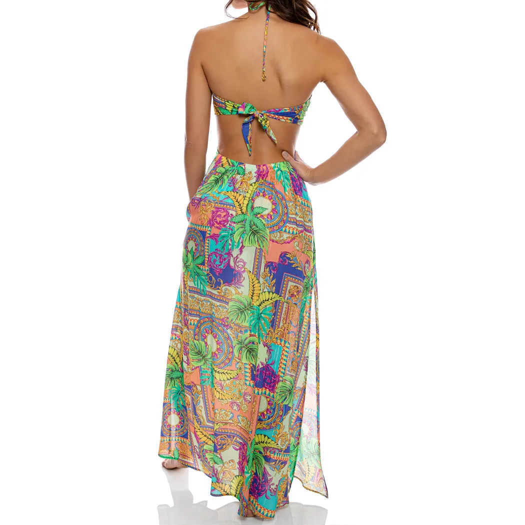 Bandeau Ring Cut Out Dress