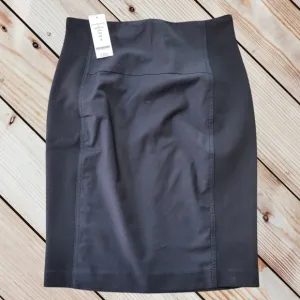 Bebe Black Pencil Skirt Sz 6 NWT
