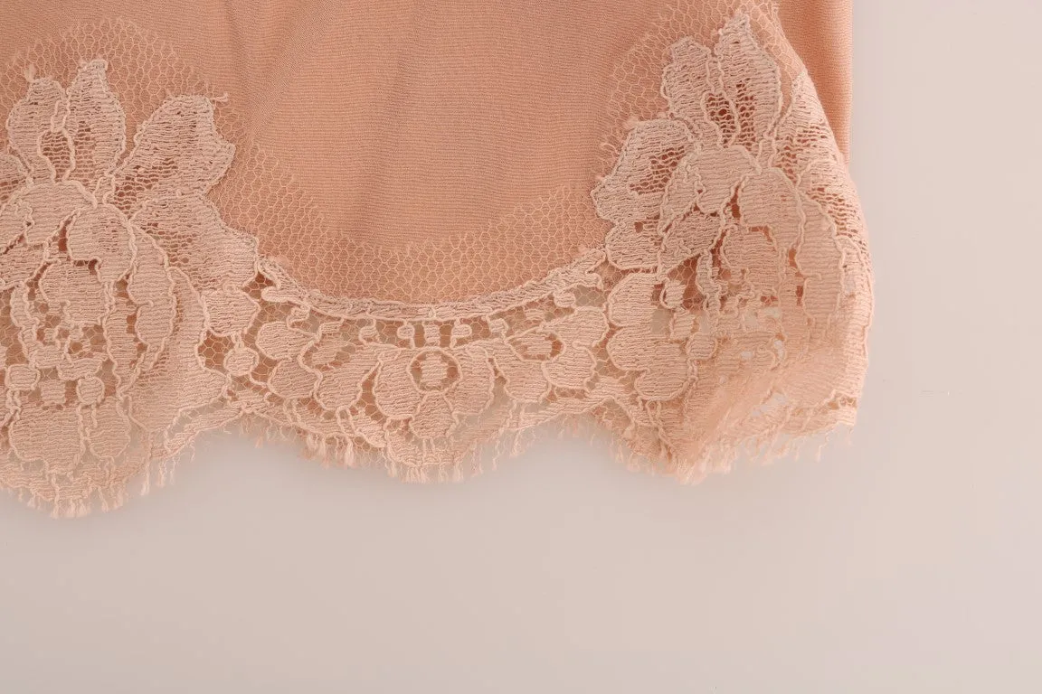 Beige Lamb Wool Lace Underwear Skirt