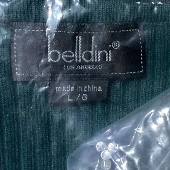belldini Deep Emerald V-Neck Sweater