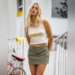 Billabong Hilary Cargo Skirt - Canteen