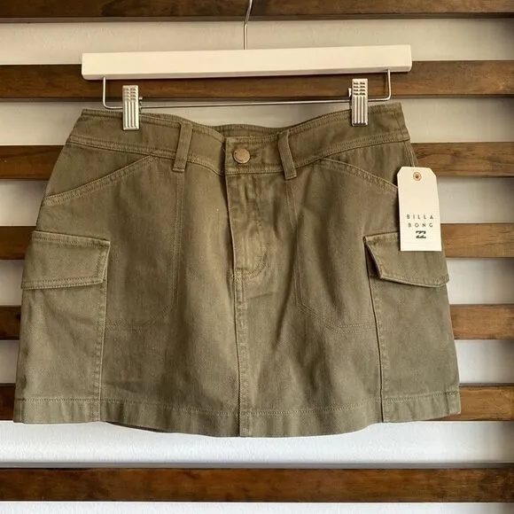 Billabong Hilary Cargo Skirt - Canteen
