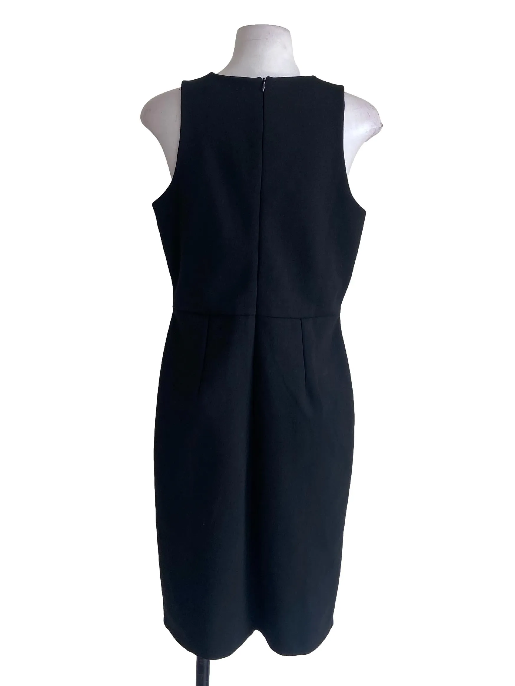Black Asymmetric Lace Shift Dress TTT