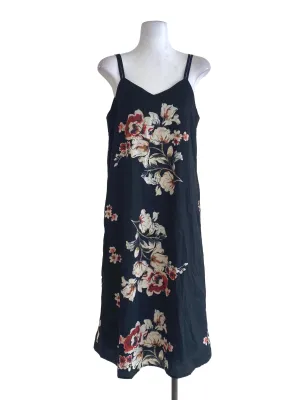 Black Floral Shift Dress